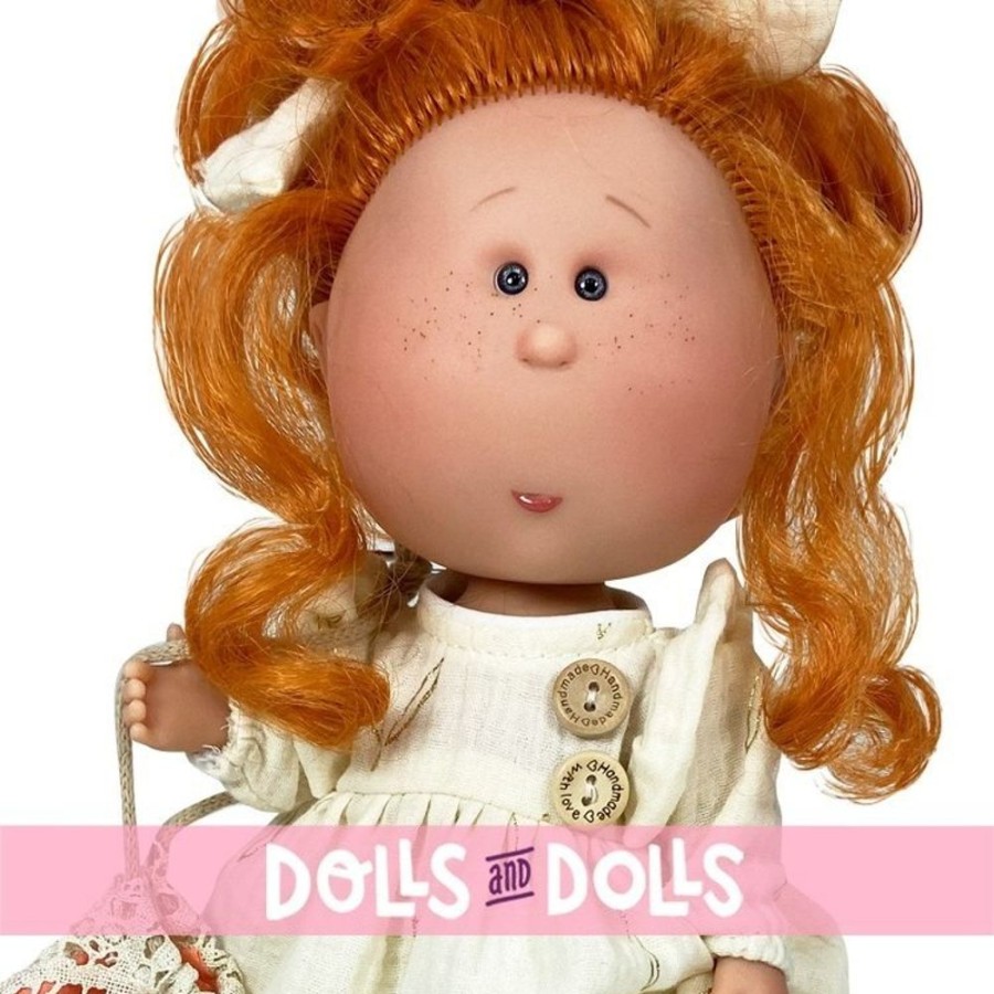 Dolls  Nines d'Onil | Nines D'Onil Doll 30 Cm - Mia Articulated - Redhead With Beige Dress